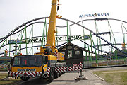 Aufbau Alpina Bahn (©Foto: Martin Schmitz)